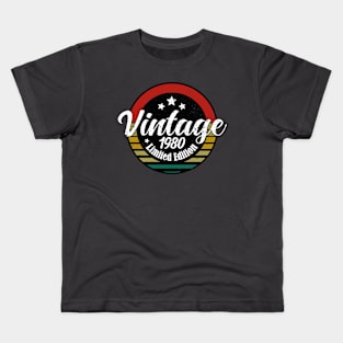 Limited Edition Vintage 1980 birthday - 43th Birthday gift Kids T-Shirt